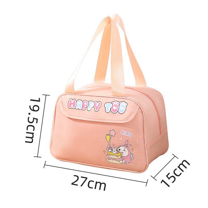Cute Lunch Bag - Waterproof Lunch Box Bag for Students, Cartoon Picnic Camping Thermal Insulation Bag -dropshippingabc.com
