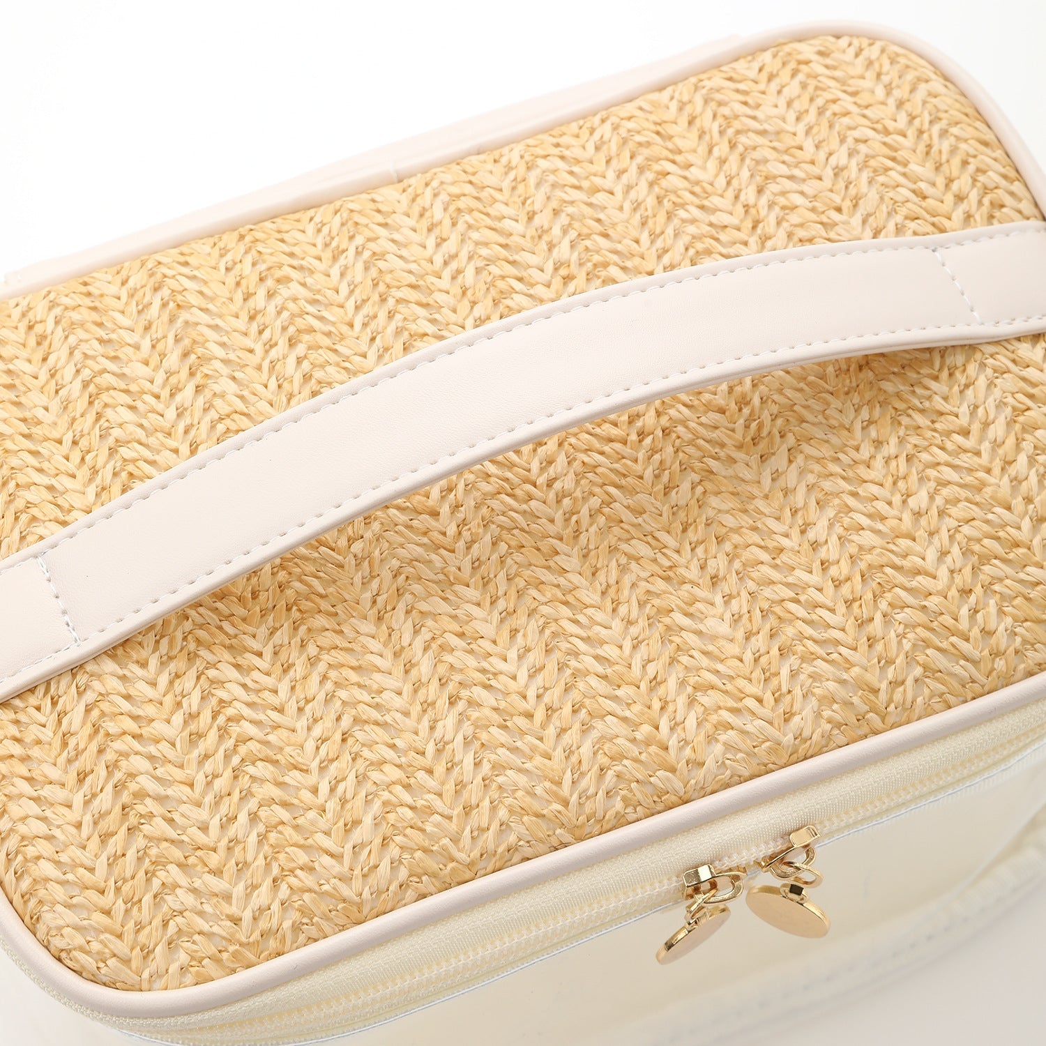 PVC Straw Makeup Bag for Women - Large Capacity Lightweight Travel Toiletry & Cosmetic Organizer -dropshippingabc.com