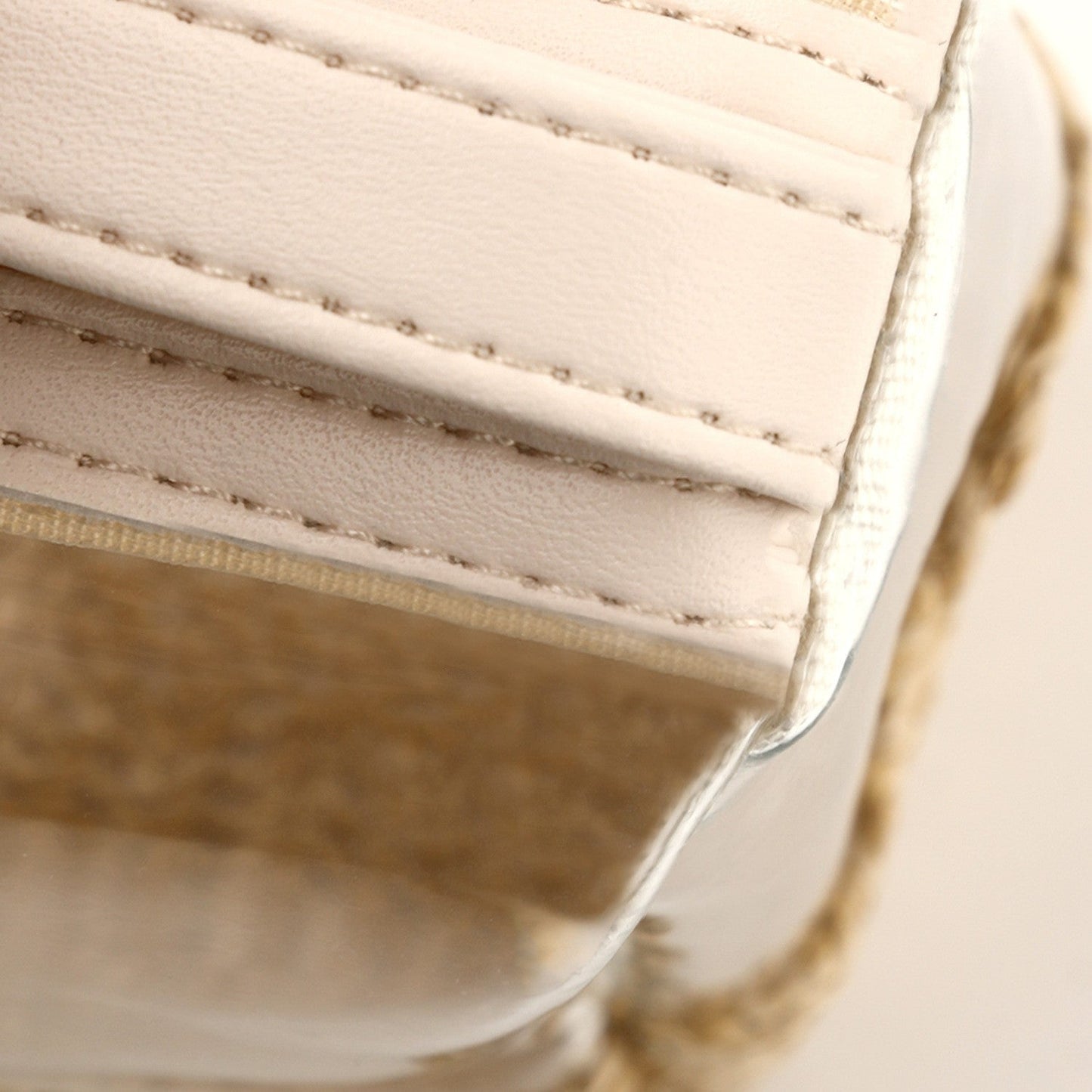 Ladies straw wristlet purse, Cosmetics storage bag transparent, toiletries storage bag, Transparent Cosmetic Bag, -dropshippingabc.com