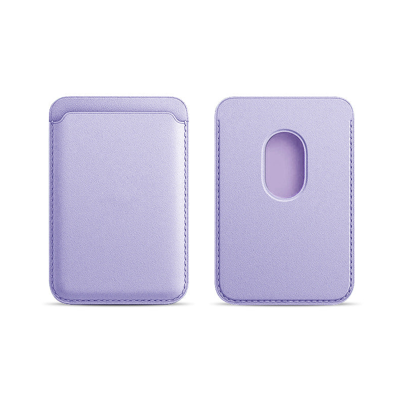 Applicable to Apple 15Magsafe magnetic card bag iPhone mobile phone card bag card holder PU magnetic suction -dropshippingabc.com