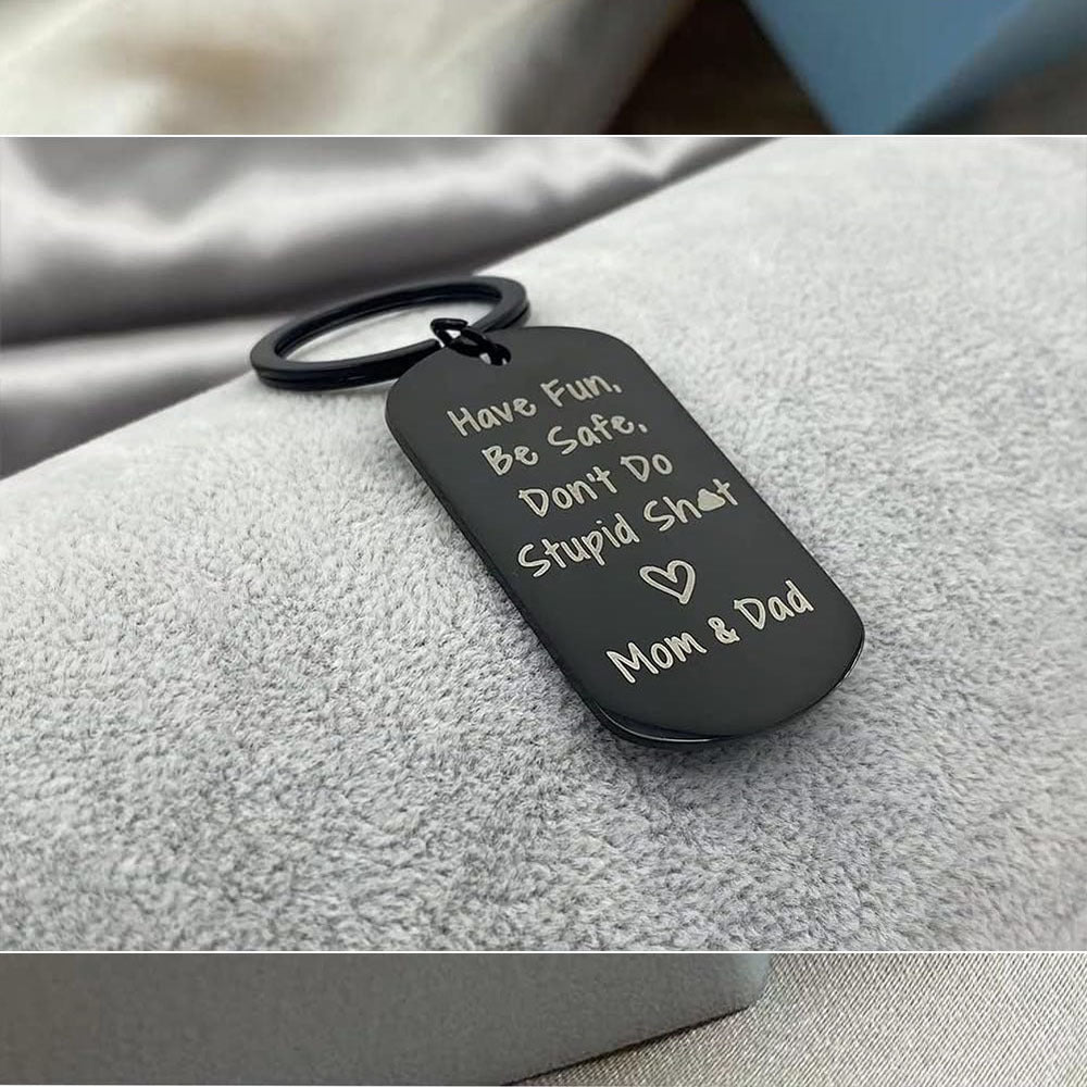 Keychain Black Men's Keychain Foreign Trade Keychain -dropshippingabc.com