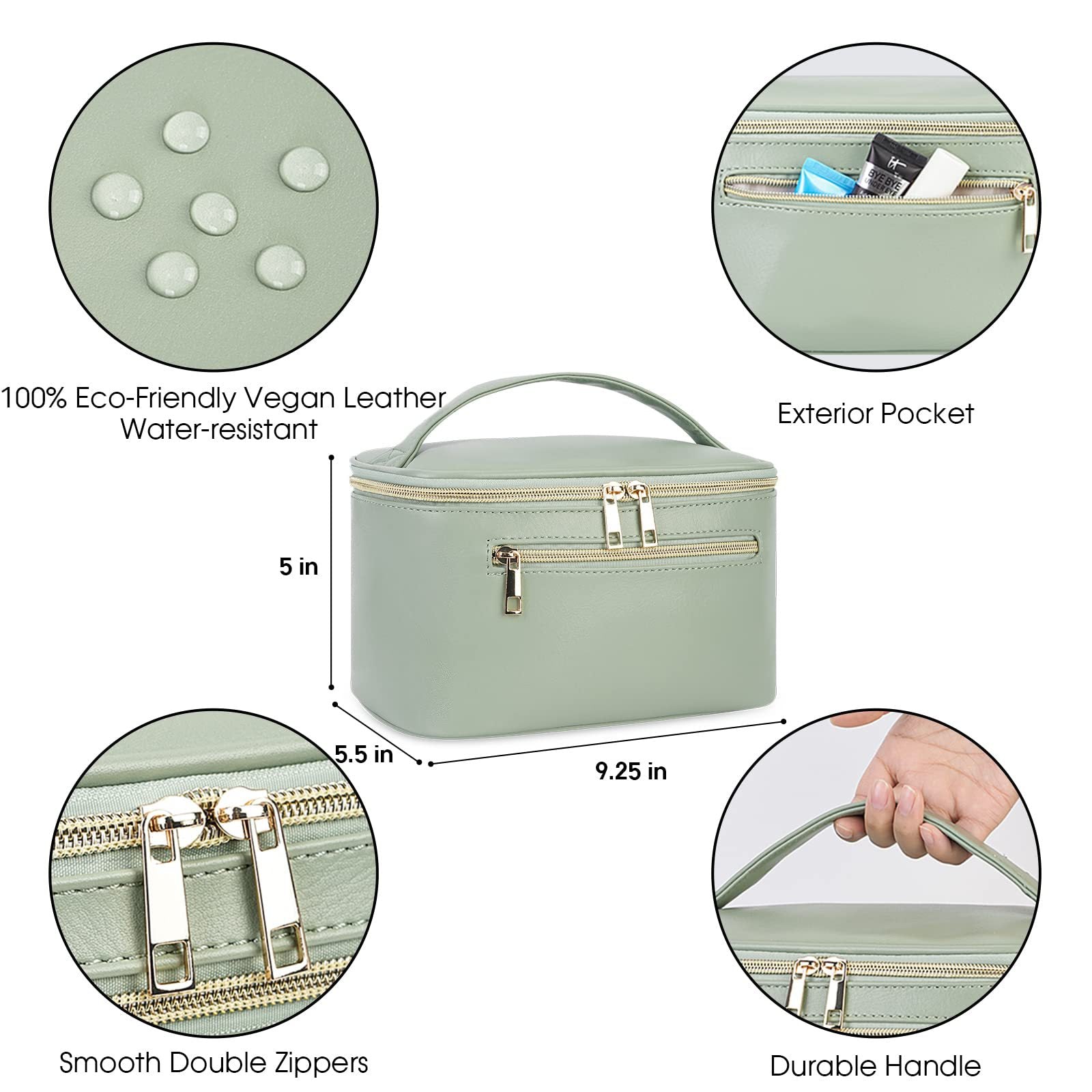 Large Capacity Waterproof Toiletry Bag - Travel Toiletries Set & Makeup Organizer with Compartments -dropshippingabc.com