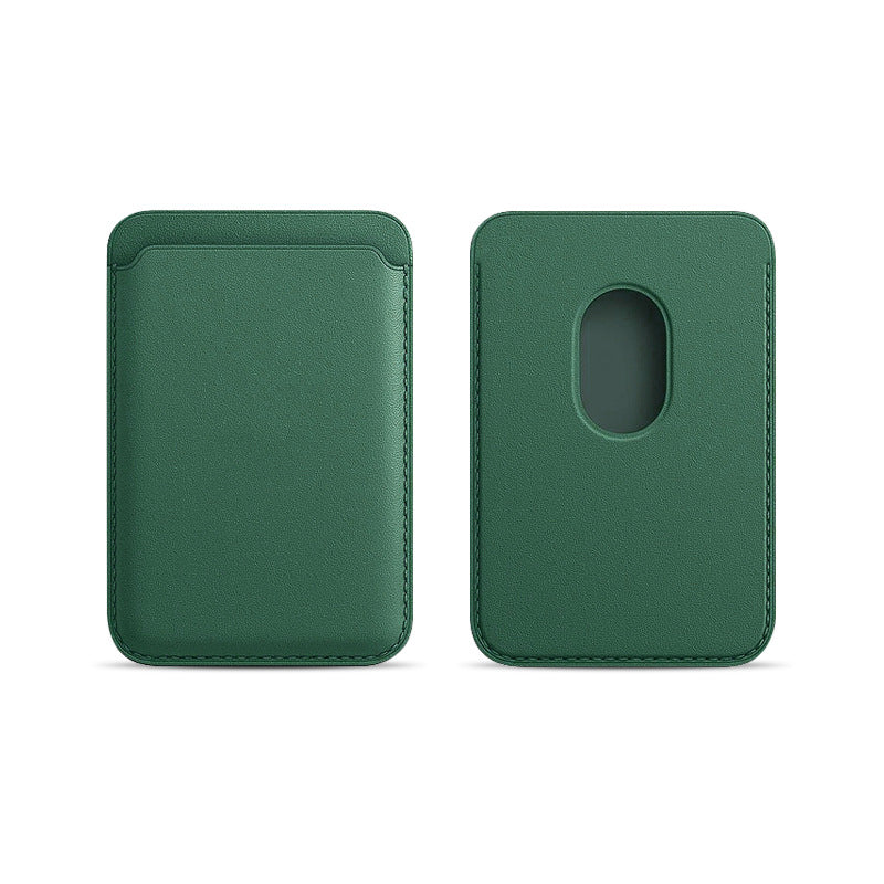 Applicable to Apple 15Magsafe magnetic card bag iPhone mobile phone card bag card holder PU magnetic suction -dropshippingabc.com