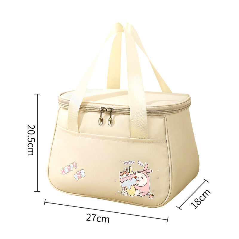 Cute Lunch Bag - Waterproof Lunch Box Bag for Students, Cartoon Picnic Camping Thermal Insulation Bag -dropshippingabc.com