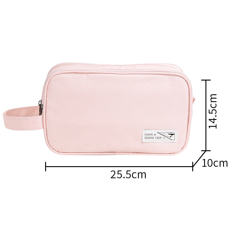 Men's 3-Layer Toilet Bag for Business Trip - Small Compact Cosmetic Organizer with Dry Wet Separation -dropshippingabc.com