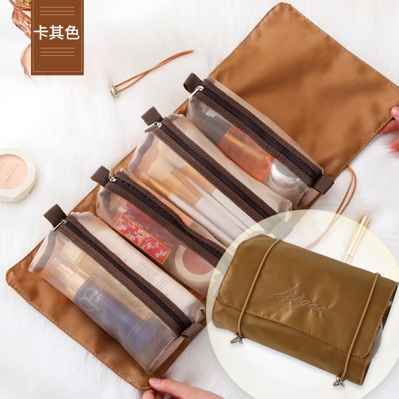 4-in-1 Travel Makeup Bag - Multi-Function Portable Cosmetic Organizer & Toiletry Storage Bag -dropshippingabc.com