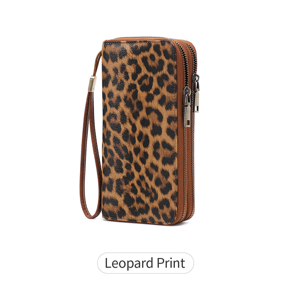 RFID anti-theft brush, women's long wallet, retro cow pattern organ card bag, large capacity clutch bag. -dropshippingabc.com
