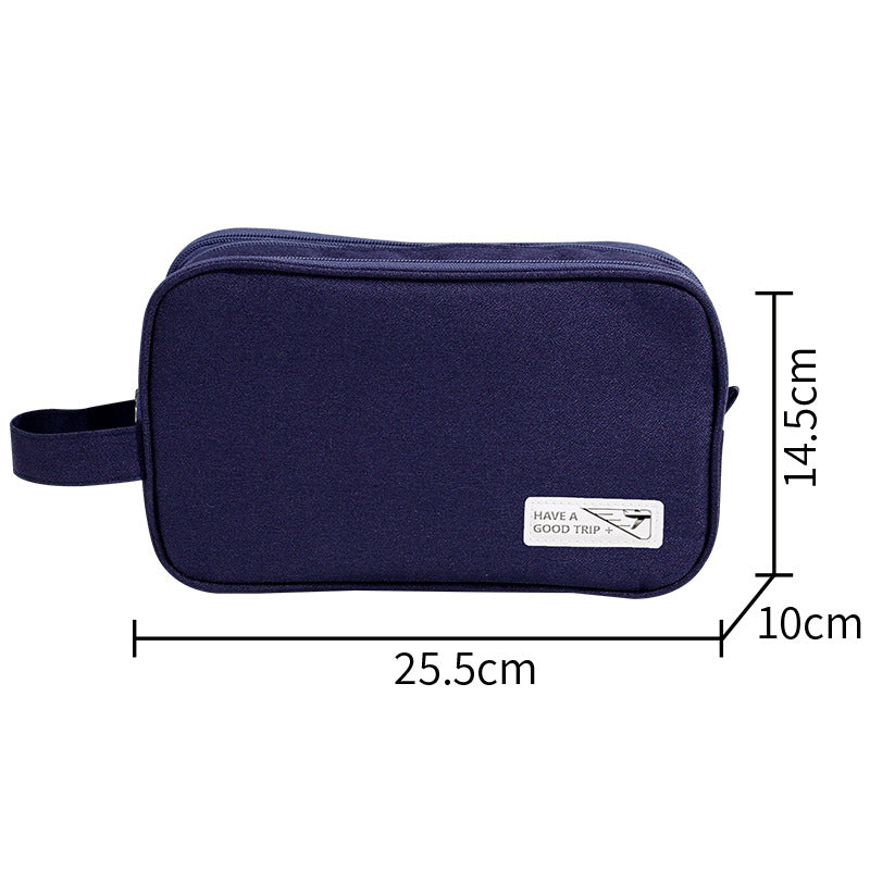 Men's 3-Layer Toilet Bag for Business Trip - Small Compact Cosmetic Organizer with Dry Wet Separation -dropshippingabc.com