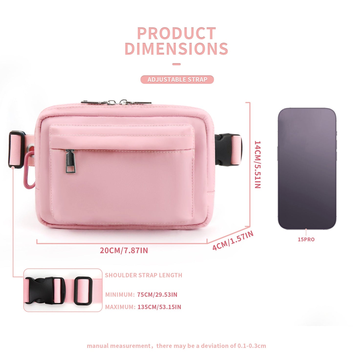 Nylon Chest Bag – Outdoor Sports Running Fanny Pack & Crossbody Belt Purse for Men & Women – Lightweight, Durable, and Stylish -dropshippingabc.com