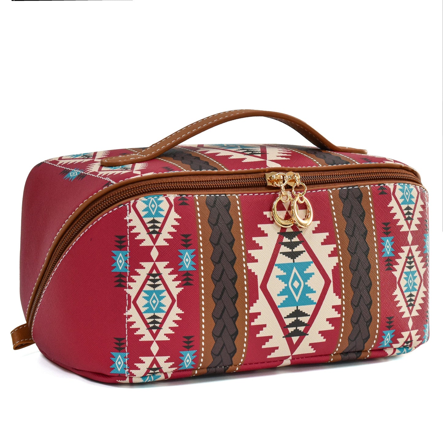 Bohemian Cloud Pillow Cosmetic Bag - Large Capacity PU Travel Makeup Organizer & Toilet Case -dropshippingabc.com