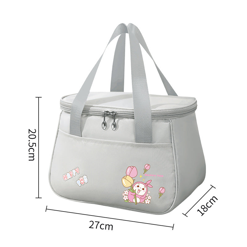 Cute Lunch Bag - Waterproof Lunch Box Bag for Students, Cartoon Picnic Camping Thermal Insulation Bag -dropshippingabc.com