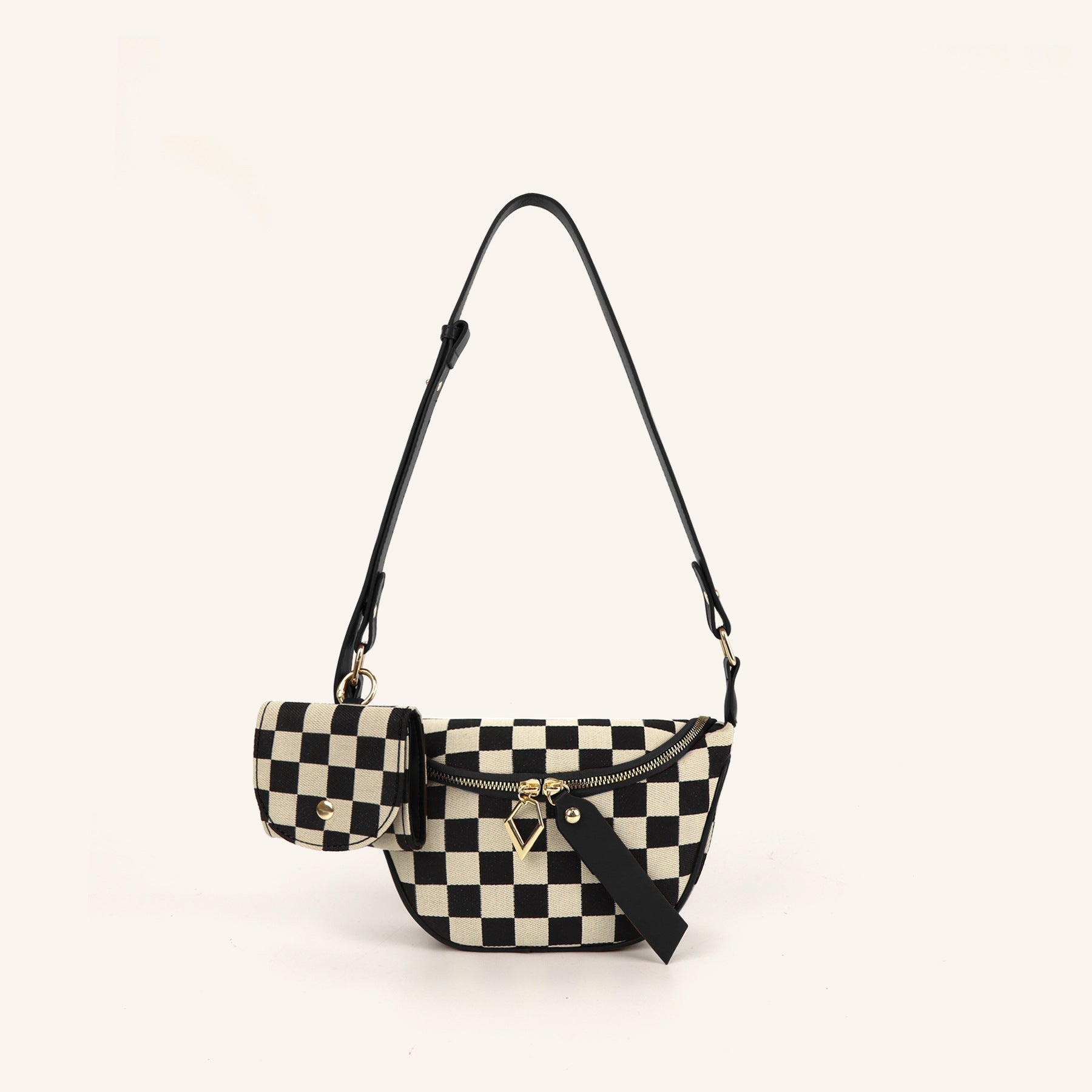 Versatile Checkerboard Chest Bag – Fashion Plaid Waist Bag, Stylish Messenger Bag & Fanny Pack for Everyday Use -dropshippingabc.com