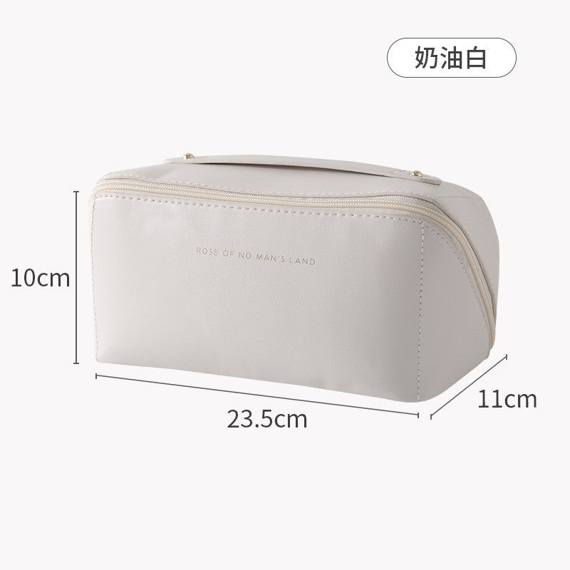 Stylish Large Capacity Makeup Bag for Women - Versatile Travel Toiletry Organizer with Compartments -dropshippingabc.com
