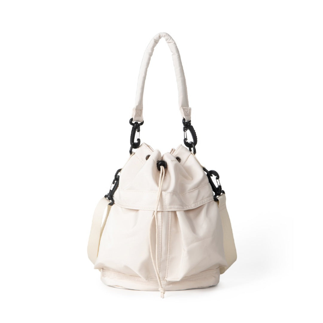 Oxford Cloth Pleated Shoulder Bag - Women's Large Capacity Bucket Hobo Bag for Leisure & Commute -dropshippingabc.com