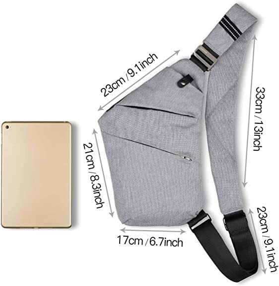 Fanny pack Crossbody bag, - Anti-theft Crossbody bag Unisex, Travel Sports Convenient Shoulder Crossbody bag -dropshippingabc.com