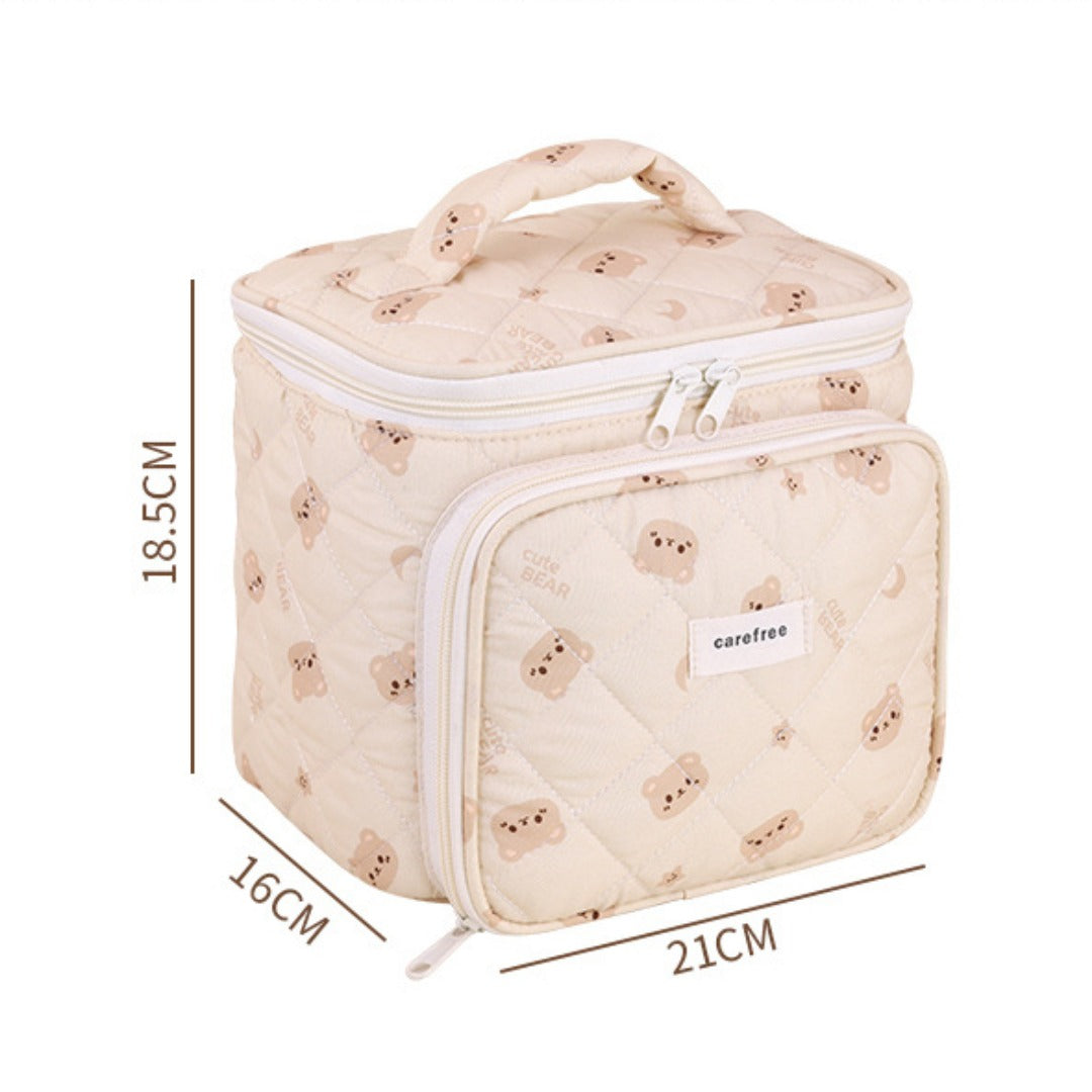 Multifunctional Cosmetic Bag - Partition Storage & Travel Portable Toilet Bag with Compartments -dropshippingabc.com
