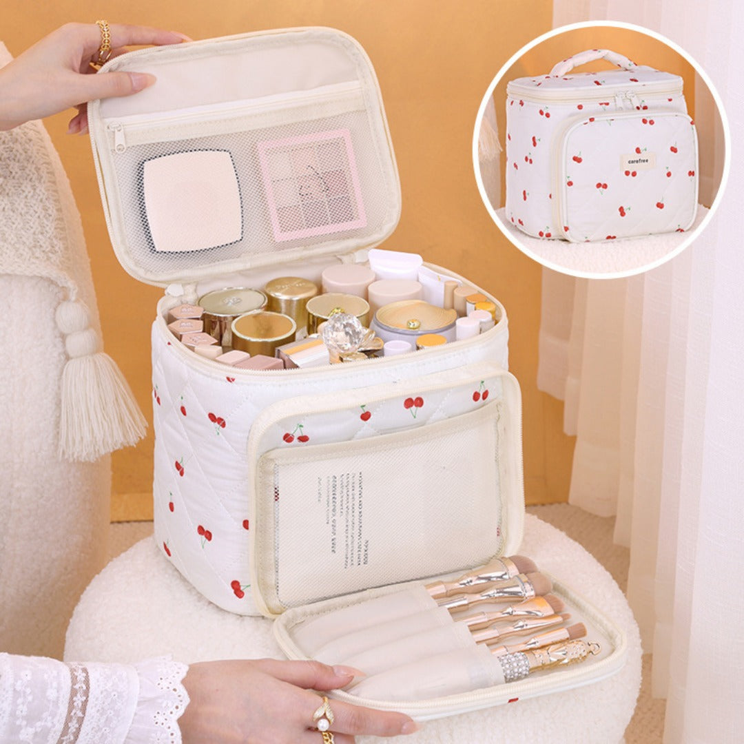Multifunctional Cosmetic Bag - Partition Storage & Travel Portable Toilet Bag with Compartments -dropshippingabc.com