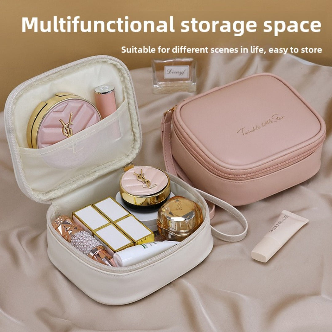Portable PU Makeup Bag - Small Cream Lipstick Envelope Carry Bag for Students & Sanitary Napkin Storage -dropshippingabc.com