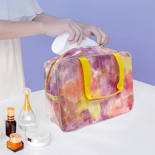 Waterproof Makeup Bag for Women - Large Capacity Travel Toiletry Organizer & Portable Storage Bag -dropshippingabc.com