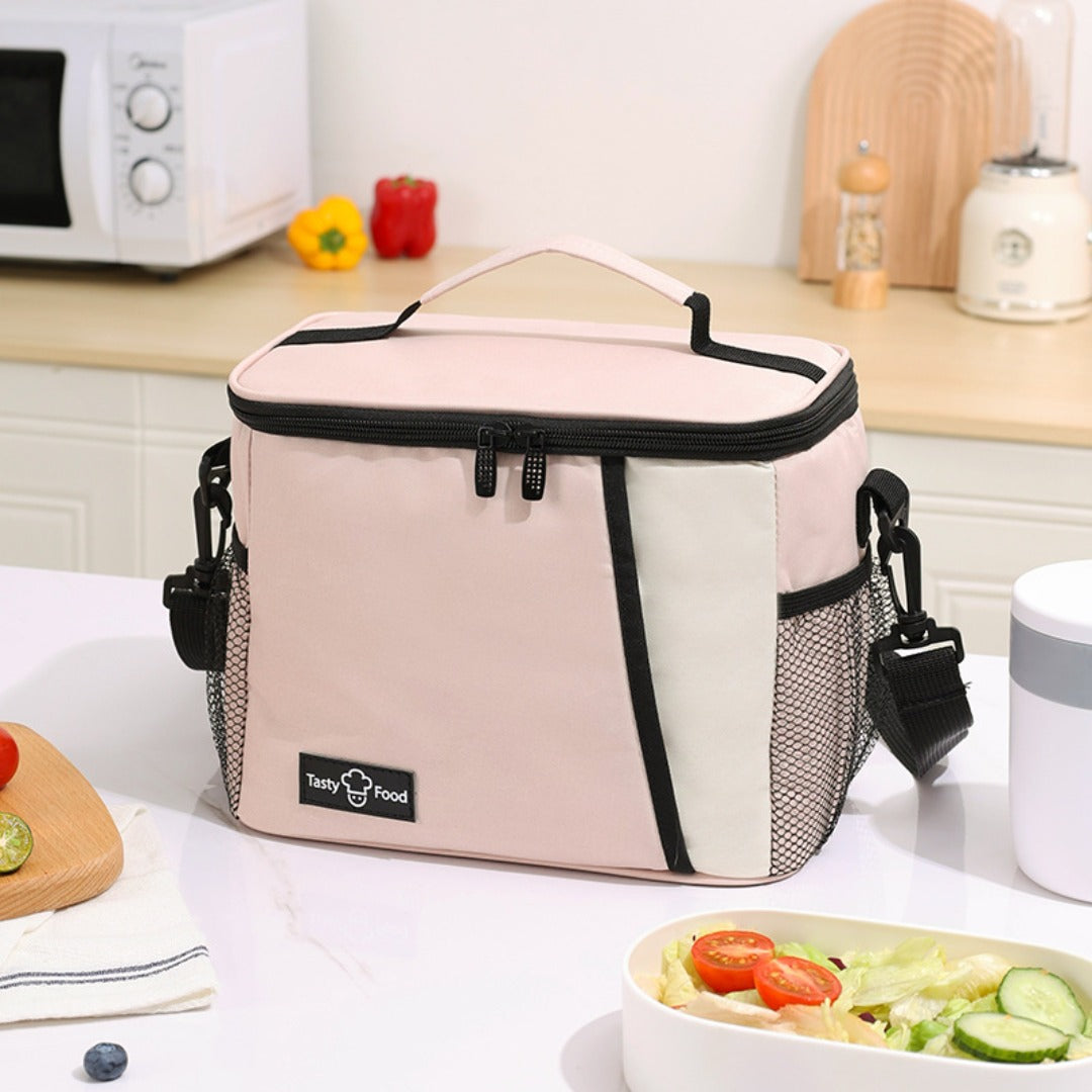 Outdoor Picnic Bag - Lunch Tote with Crossbody Strap & Shoulder Ice Bag for Thermal Insulation -dropshippingabc.com