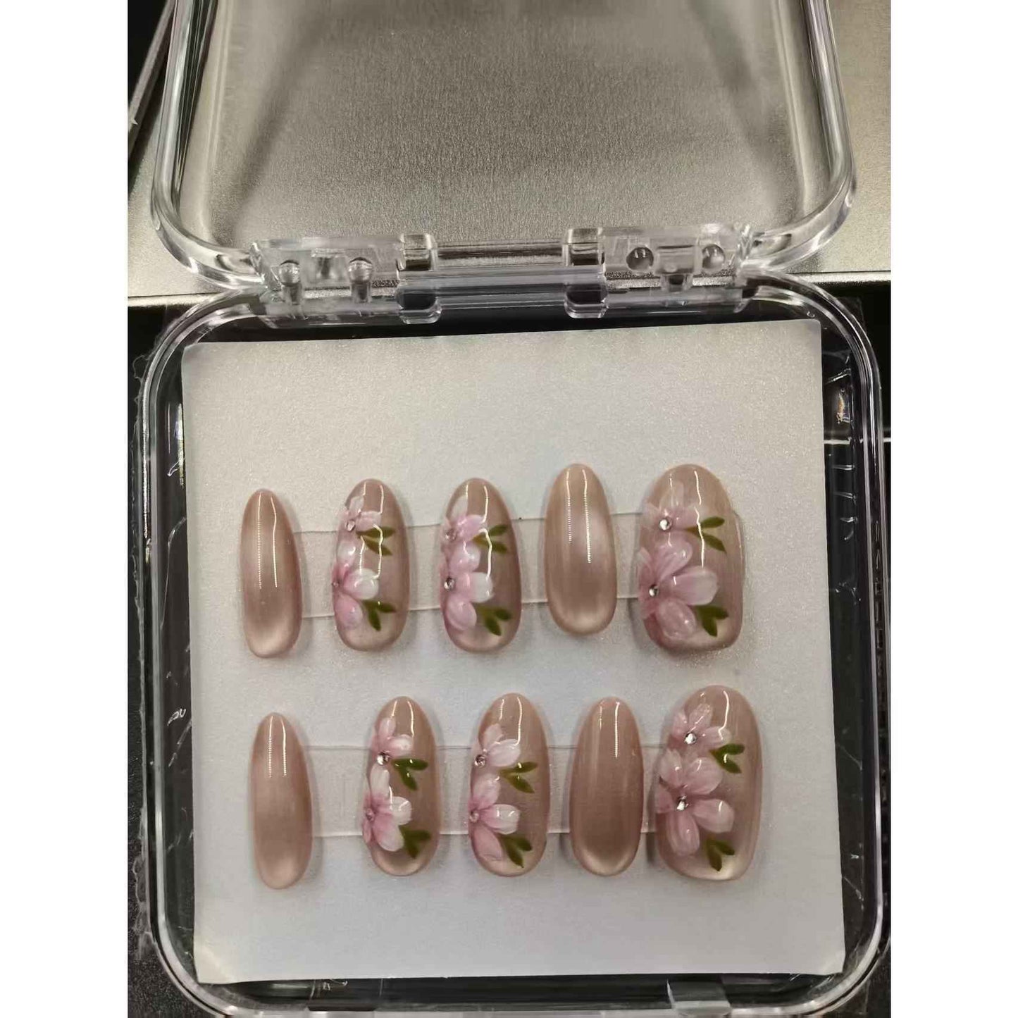 Handmade press on nails fake nails removable Handmade Drawing Nails 1052