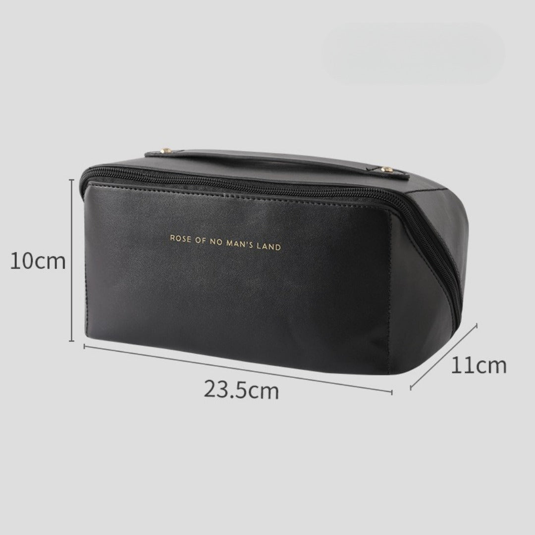 Stylish Large Capacity Makeup Bag for Women - Versatile Travel Toiletry Organizer with Compartments -dropshippingabc.com