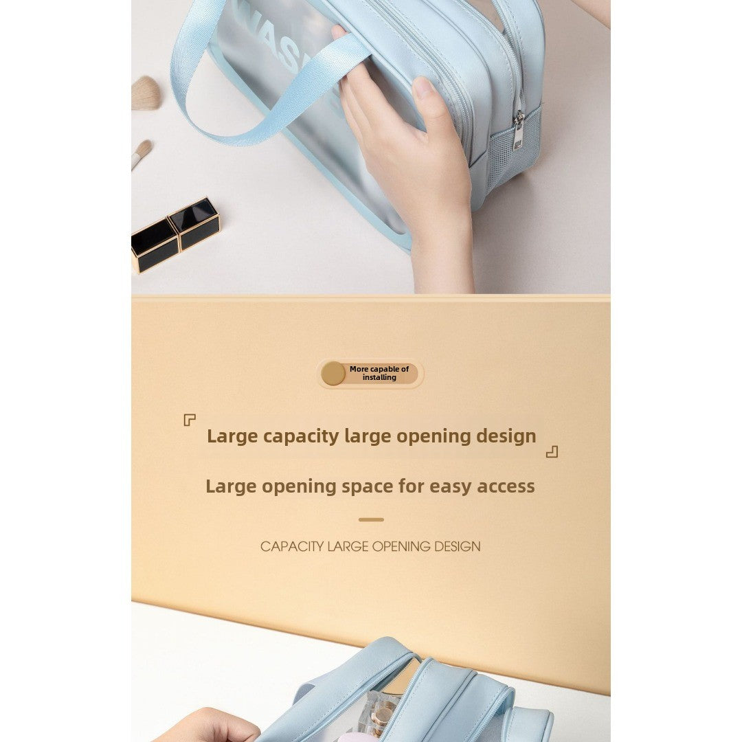 Premium Wet-Dry Makeup Bag - Large Capacity Cosmetic & Swimsuit Storage Organizer for Beach Travel -dropshippingabc.com