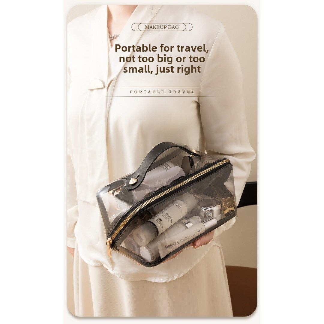 Waterproof PVC Cosmetic Bag - Large Capacity Multi-Functional Travel Makeup Organizer & Wash Bag -dropshippingabc.com