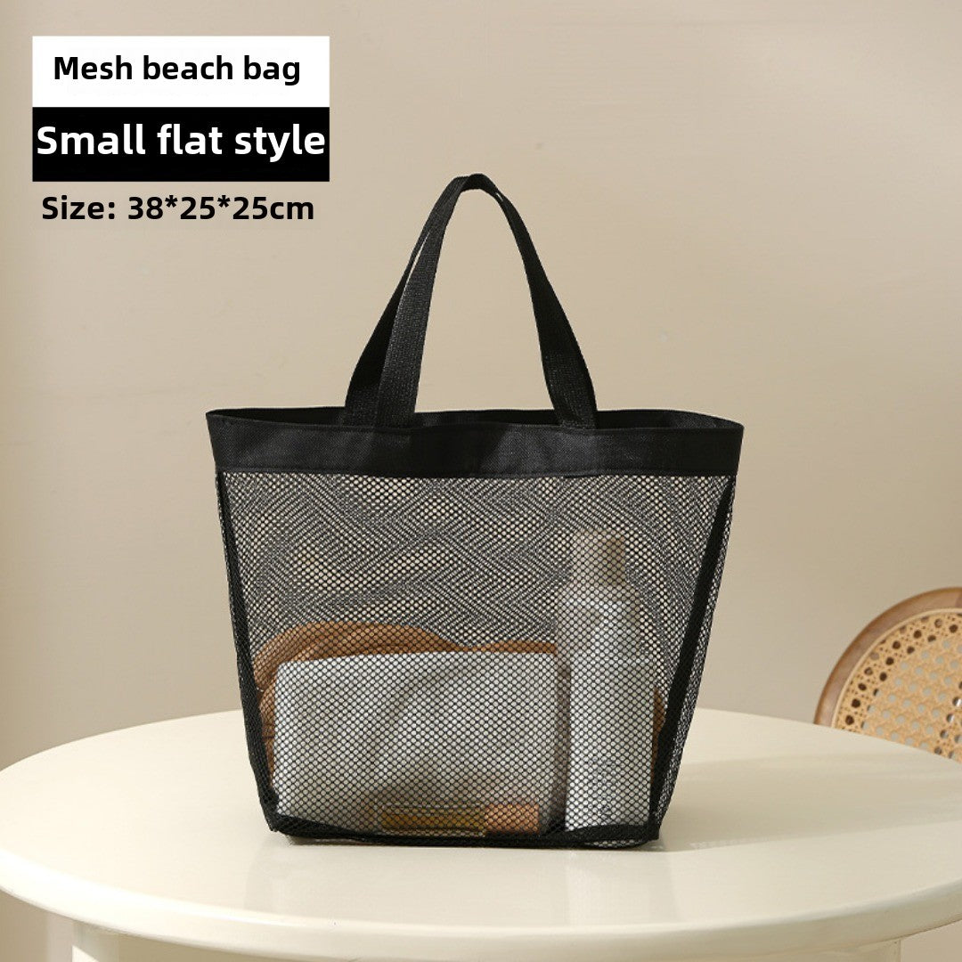 Large Capacity Mesh Shower Tote Bag - Portable Foldable Beach & Travel Bag for Wet and Dry Storage -dropshippingabc.com
