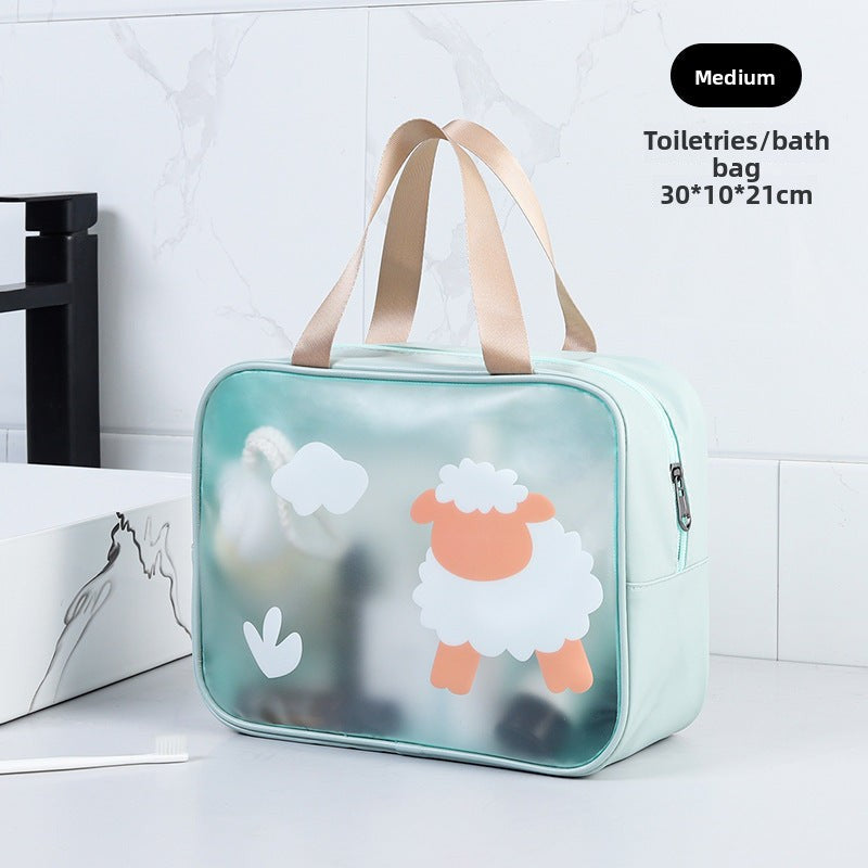 Cosmetics storage bag, wet and dry separation toilet bag, fitness transparent waterproof cosmetic bag, transparent makeup purse,Makeup bag with compartments,