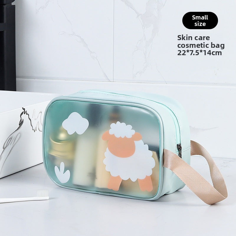 Cosmetics storage bag, wet and dry separation toilet bag, fitness transparent waterproof cosmetic bag, transparent makeup purse,Makeup bag with compartments,