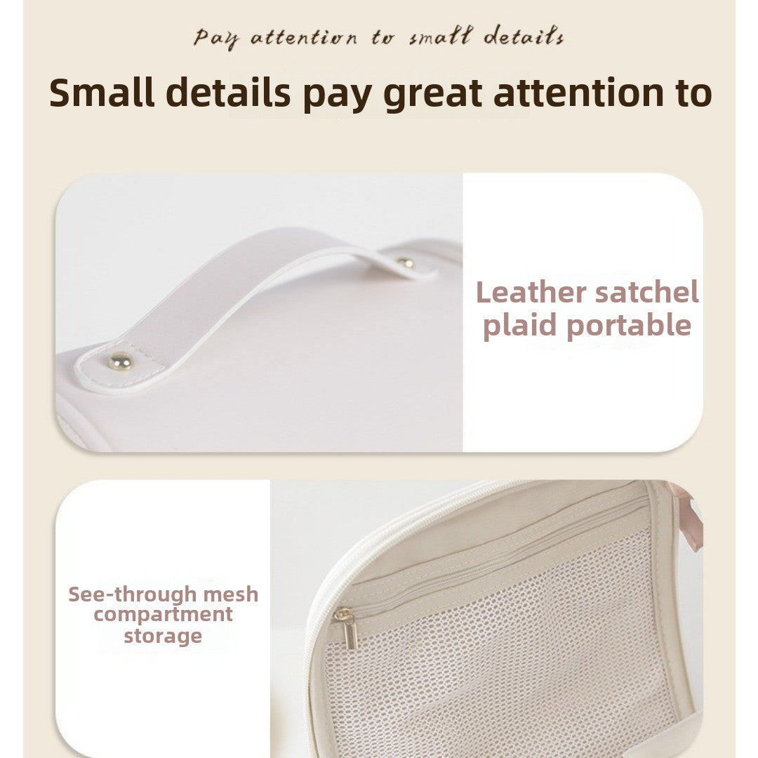 Visible Transparent Makeup Bag - Large Capacity Waterproof Toiletry Bag for Travel & Portable Storage -dropshippingabc.com