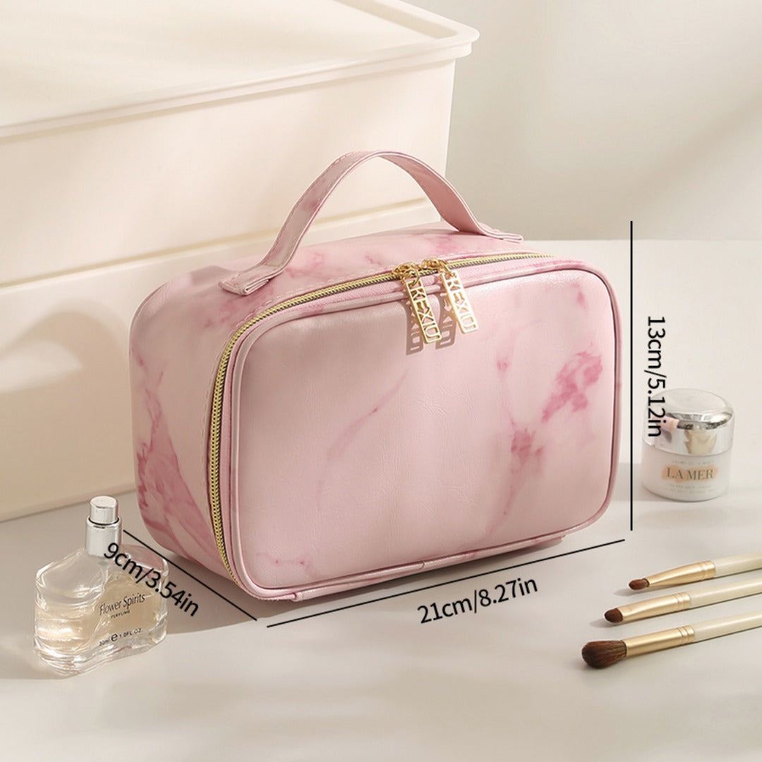 Large Makeup Bag for Women - Travel Cosmetic Organizer with Large Capacity, Portable Storage Case -dropshippingabc.com