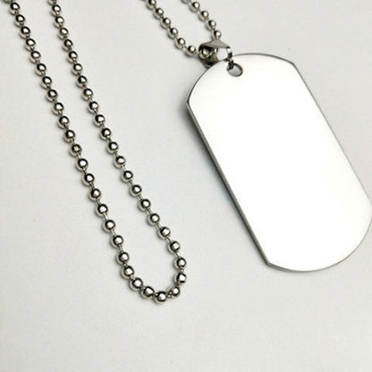 Custom Necklace Female Pendant Dog Tag Personalized Stainless Steel Ladies Birthday Gift -dropshippingabc.com