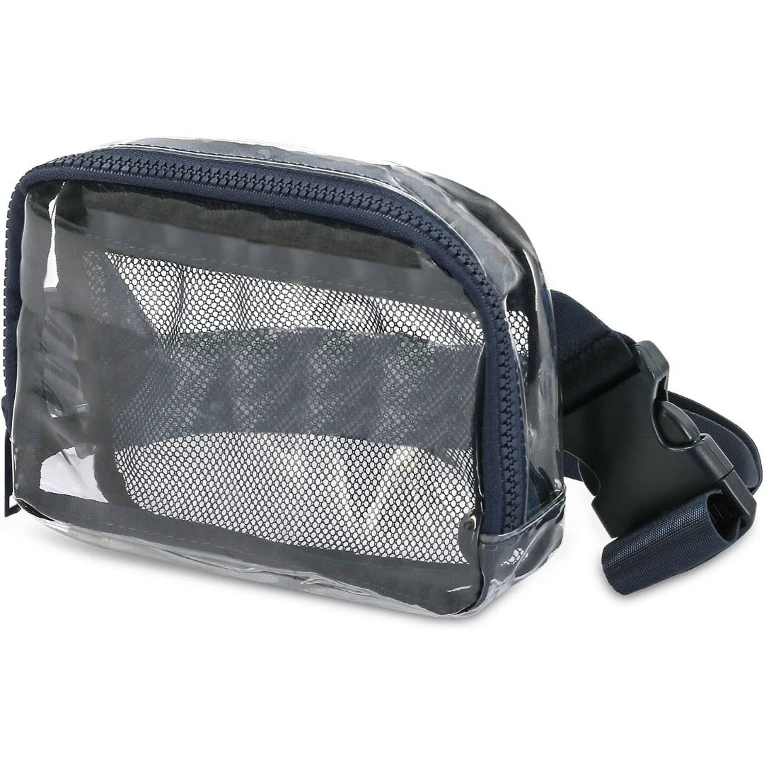 Waterproof Square Fanny Pack - Transparent Small Crossbody Belt Bag with Adjustable Strap, Stadium Approved -dropshippingabc.com