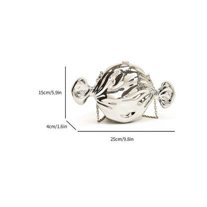 Candy Acrylic Purse Clutch - Women's Metal Evening Handbag with Chain for Formal Prom Wedding -dropshippingabc.com