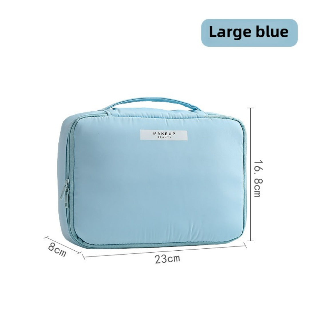 Large Capacity Waterproof Makeup Bag with Compartments - Portable Travel Toiletry & Cosmetic Storage Organizer -dropshippingabc.com