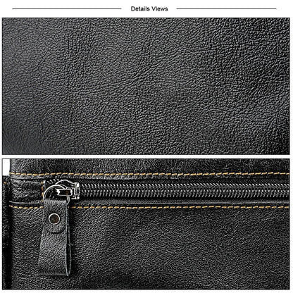 Multifunctional Genuine Leather Chest Bag & Waist Bag for Men and Women – Fanny Pack for Travel, Sports, Running, and Holidays with Multiple Pockets -dropshippingabc.com