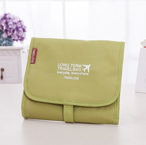 3-in-1 Outdoor Toiletry Bag - Waterproof Foldable Wash Bag with Hook for Travel Storage -dropshippingabc.com