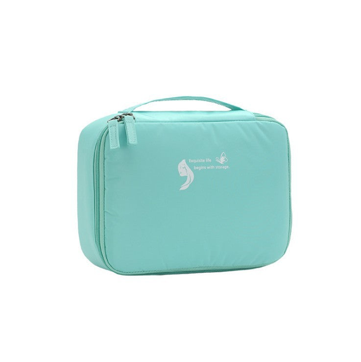 Square Waterproof Makeup Bag - Lightweight Multi-Functional Toiletry Organizer with Compartments -dropshippingabc.com