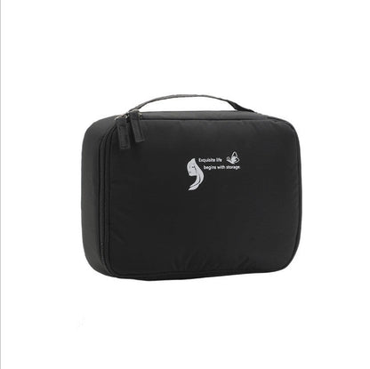 Square Waterproof Makeup Bag - Lightweight Multi-Functional Toiletry Organizer with Compartments -dropshippingabc.com