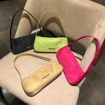 Summer Mini Women's Shoulder Bag – Stylish Nylon Oxford Cloth Underarm Bag, Fashionable & Versatile Baguette Bag