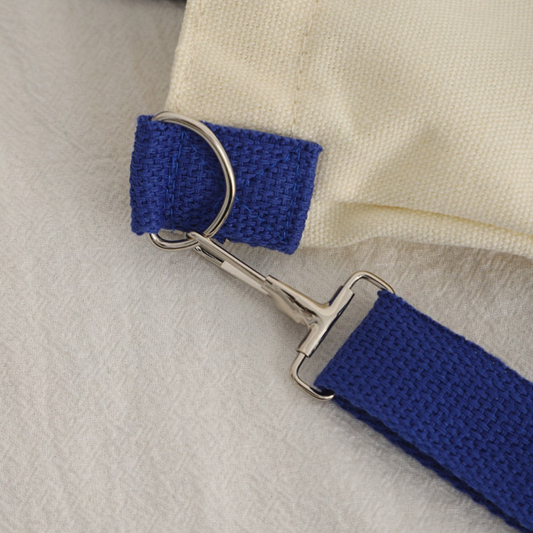 Letter Pattern Printed Canvas Bag - Student Shoulder Tote with Zipper, Shopping Canvas Bag -dropshippingabc.com