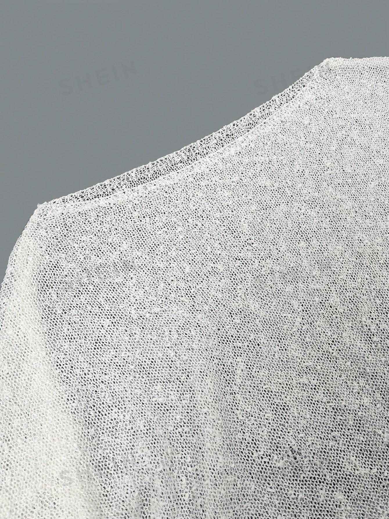 Women's Loose Drop Shoulder & Bell Sleeve Beach Cover Up For Casual Or Vacation Outfit -dropshippingabc.com