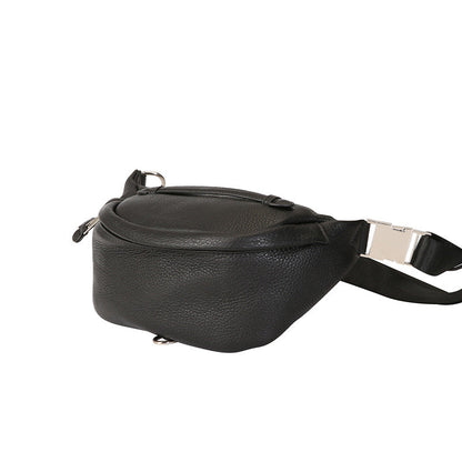 Genuine Leather Waist Bag for Women - Elegant Crossbody Chest Purse Unisex for Travel & Running -dropshippingabc.com