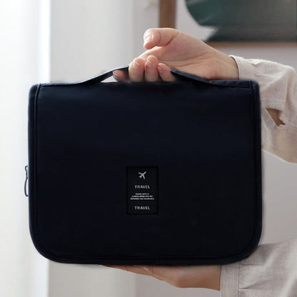 Travel Waterproof Makeup Bag with Hook - Large Capacity Portable Wash Bag & Toiletry Organizer -dropshippingabc.com