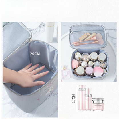 Large Capacity Waterproof Cosmetic Bag - Foldable Travel Toilet Bag & Makeup Organizer for Women -dropshippingabc.com
