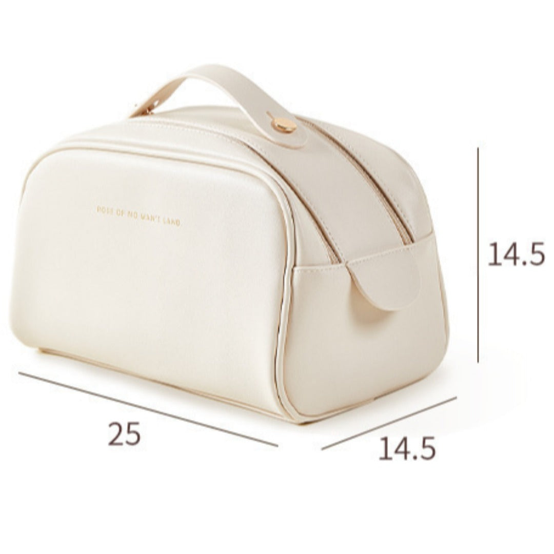 PU waterproof cosmetic bag, large capacity portable travel bag, travel makeup bag, Makeup bag organizers, Makeup bags small -dropshippingabc.com