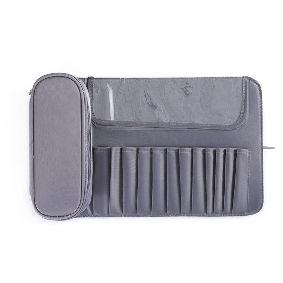 Professional Folding Makeup Bag Organizer - Multi-Function Travel Cosmetic & Makeup Brush Storage Bag -dropshippingabc.com