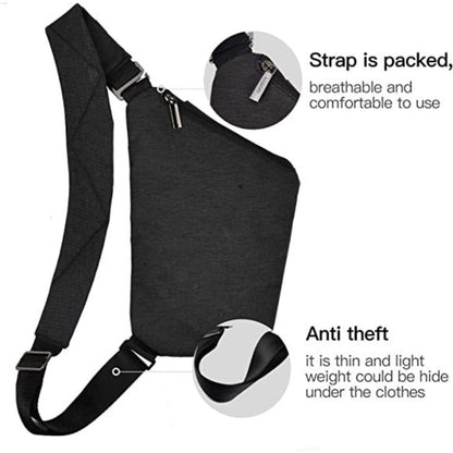 Fanny pack Crossbody bag, - Anti-theft Crossbody bag Unisex, Travel Sports Convenient Shoulder Crossbody bag -dropshippingabc.com